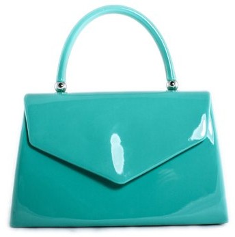 peacock blue handbag