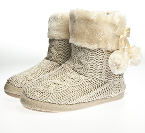 ladies fur slipper boots