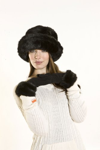 womens faux fur gloves