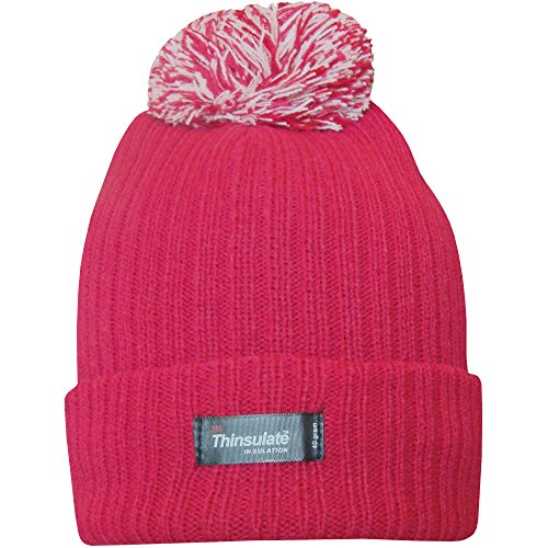 ladies fleece lined bobble hat