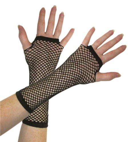net fingerless gloves