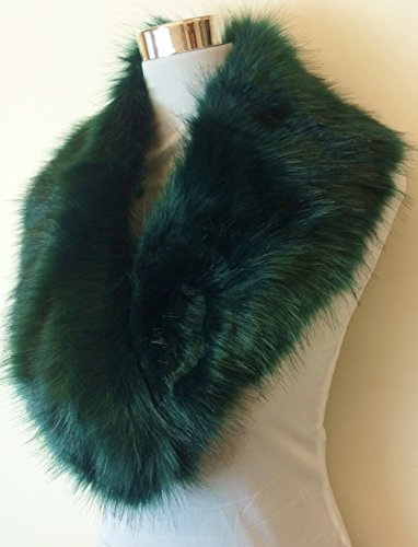 green fur collar