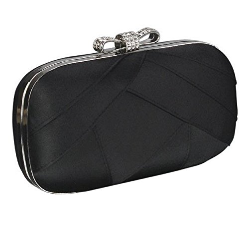 black sparkly clutch bag