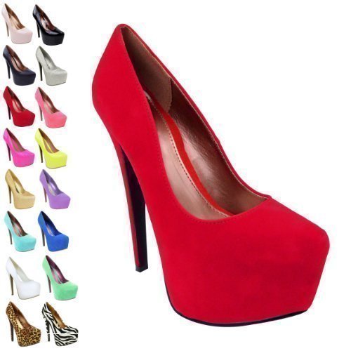 ladies red court shoes uk