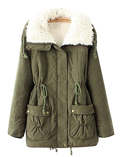 plus size fur lined parka