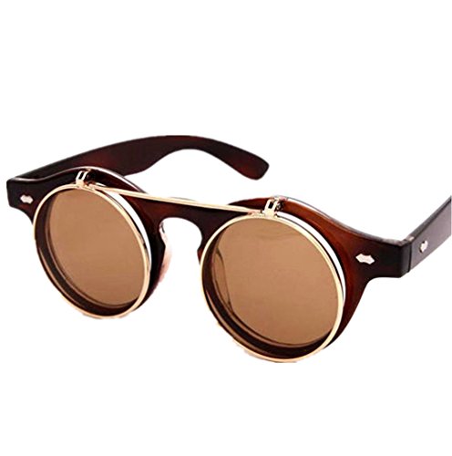 flip up circle sunglasses