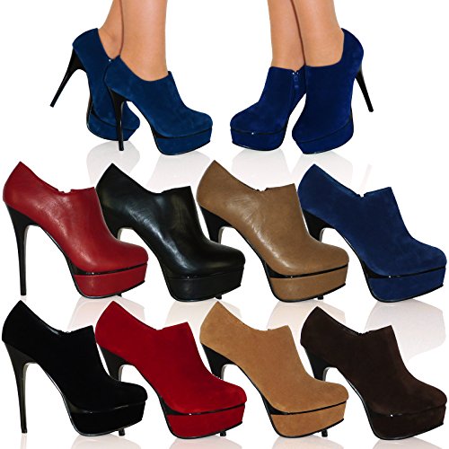 blue suede ankle boots uk