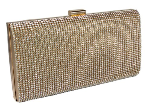 silver gold clutch bag