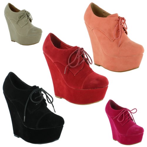 ladies red ankle boots uk