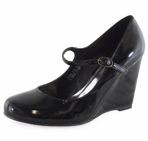 ladies black work shoes size 6