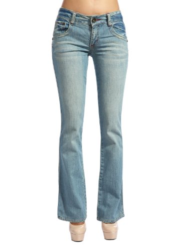 womens bootcut blue jeans