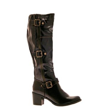 wide calf knee high leather boots uk