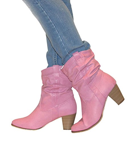womens pink low heel shoes