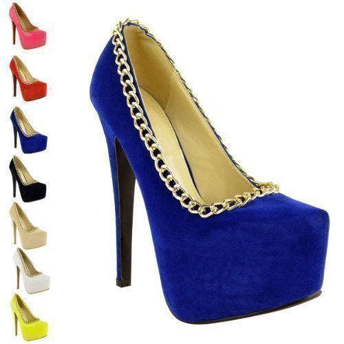 blue suede court shoes uk