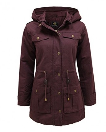 BRAVE SOUL LADIES MILITARY VINTAGE RETRO ZIP COAT WOMENS PARKA JACKET ...