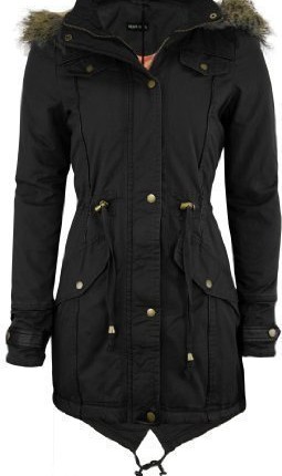 Catch One Ladies Plus Size Hooded Fishtail Womens Parka Jacket Military ...