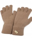 FLOSO-LadiesWomens-Winter-Fingerless-Gloves-One-Size-Burgundy-0-0