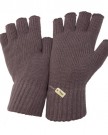 FLOSO-LadiesWomens-Winter-Fingerless-Gloves-One-Size-Burgundy-0-1