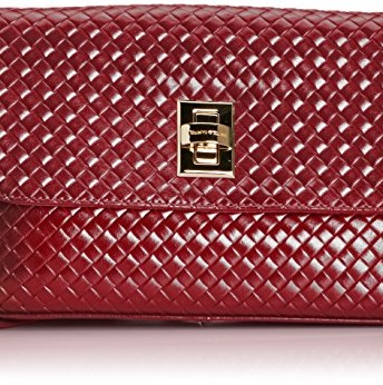 Smith & Canova Womens 92513 Crossbody Bag Burgundy - Top Fashion Shop