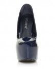 DONNA-Navy-Patent-PU-Leather-Stilleto-Very-High-Heel-Platform-Court-Shoes-Size-UK-4-EU-37-0-3