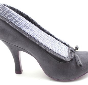 F10295F-Ruby-Shoo-Demi-Cuff-Womens-Grey-Mid-High-Heels-Shoes-Boots-Size-Uk-8-0
