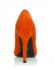 HILLARY-Orange-Faux-Suede-Stilleto-High-Heel-Classic-Court-Shoes-Size-UK-4-EU-37-0-2