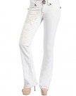 Marlow-Womens-Bootcut-Jeans-Flare-White-Denim-Stitches-Pattern-30-0-0