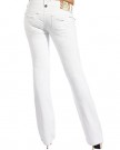 Marlow-Womens-Bootcut-Jeans-Flare-White-Denim-Stitches-Pattern-30-0-2