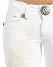Marlow-Womens-Bootcut-Jeans-Flare-White-Denim-Stitches-Pattern-30-0-3