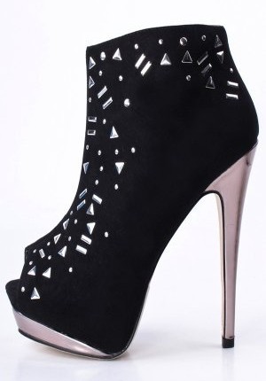 Onlymaker-Womens-High-Heel-Ankle-Peep-Open-Toe-Zip-Boots-Black-Size-UK11-0