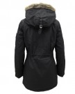 PARADIS-COUTURE-LADIES-BRAVE-SOUL-MILITARY-PARKA-FUR-HOODED-QUILTED-PADDED-JACKET-BLACK-12-0-0