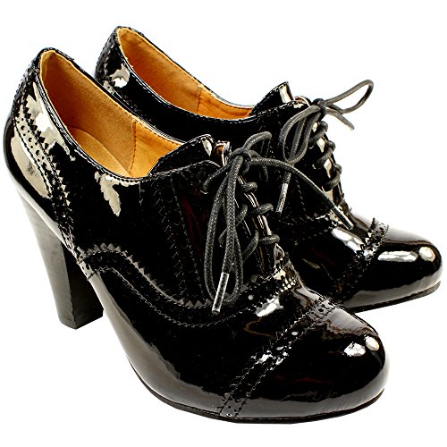 Retro Womens Block Heels Wingtip carved Lace Up Pumps Brogues shoes Oxfords  | eBay